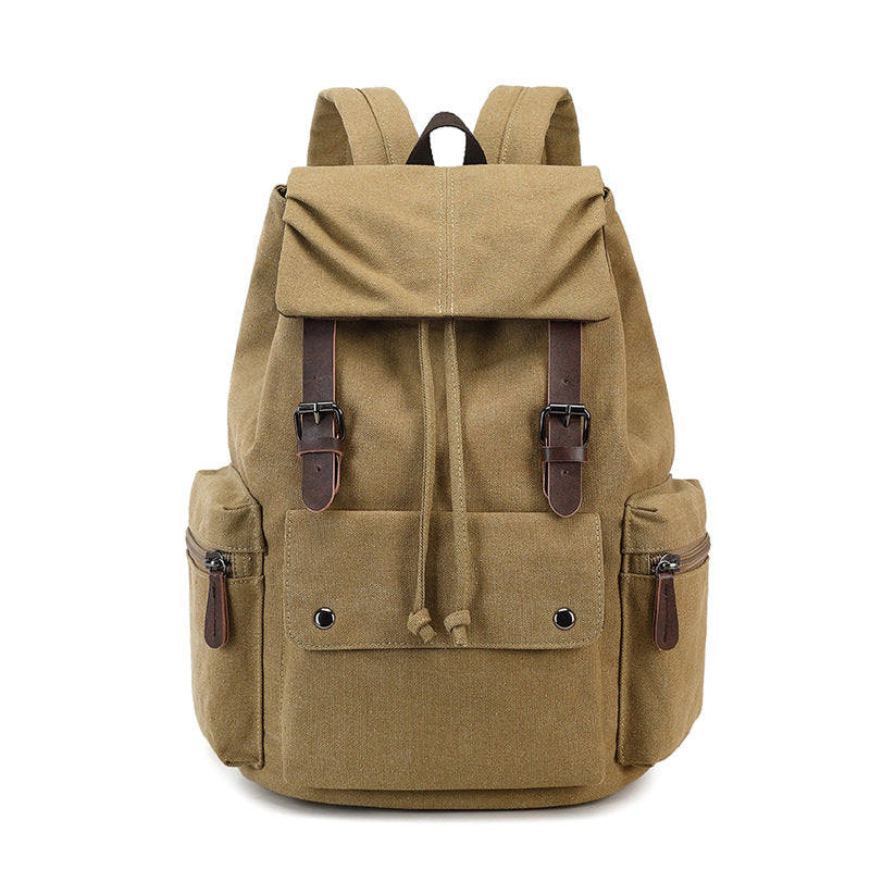 Cross-Border Canvas Student Backpack for Outdoor Travel