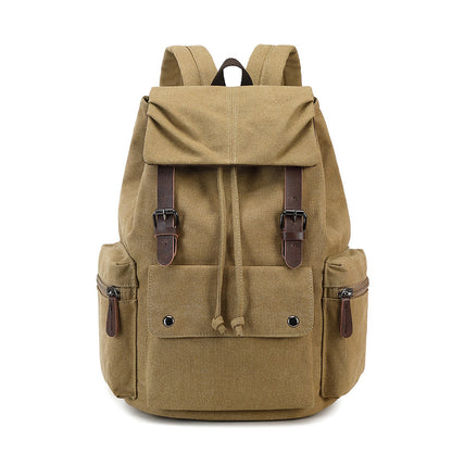 Cross-Border Canvas Student Backpack for Outdoor Travel
