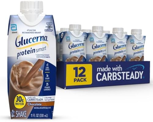 Glucerna Diabetes Care Protein Shake in a bottle, designed for blood sugar management and nutritional support.