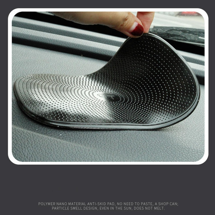High temperature mobile phone nano skid pad in black, compact non-slip protective accessory