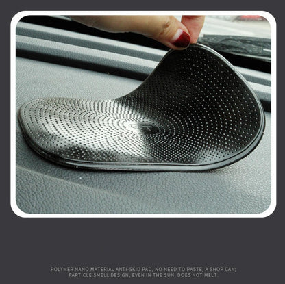 High temperature mobile phone nano skid pad in black, compact non-slip protective accessory