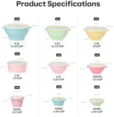 Tupperware Heritage 36-piece vintage pastel food storage containers set with 18 containers and 18 lids, in soft pastel colors.