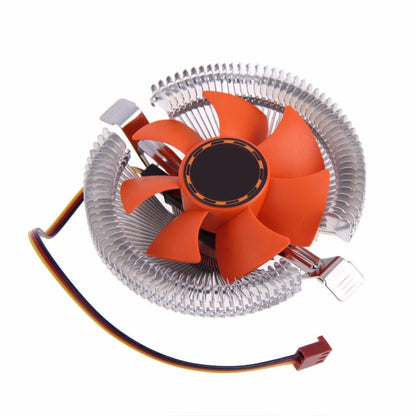 PC CPU cooler cooling fan, black heatsink with fan blades for desktop computer processor cooling