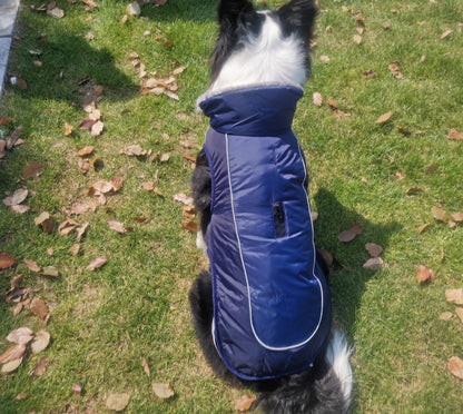 Thickened padded reflective dog coat by My Store for cold-weather outdoor wear
