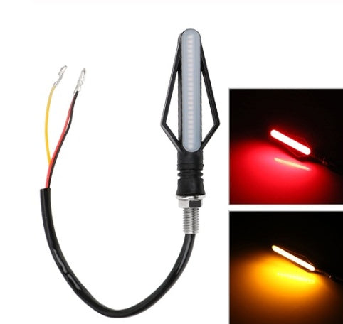Fire arrow motorcycle turn signal running water brake light, LED light assembly_view.