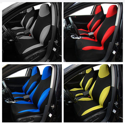 Fashion car seat cover in black fabric with a stylish design for vehicle seats