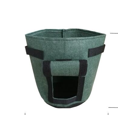 Breathable potato and tomato vegetable plant growth bag with sturdy handles for container gardening