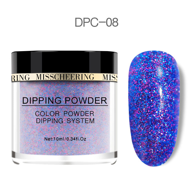 Laser glitter nail powder in sparkling multicolor finish by My Store