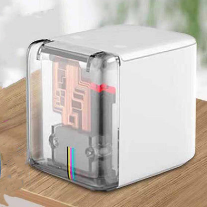 Handheld small production date printer, compact black design with digital display and control buttons