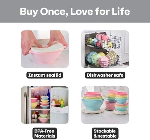 Tupperware Heritage 36-piece vintage pastel food storage containers set with 18 containers and 18 lids, colorful and stackable.