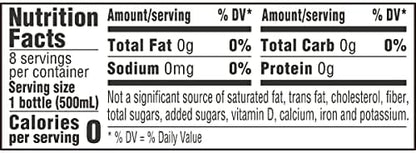 Poland Spring sparkling water bottles with pomegranate lemonade flavor, 16.9 oz., pack of 8, showing colorful label design