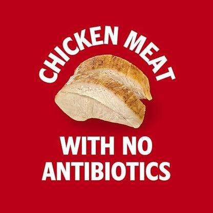 Four 10.75 oz cans of Campbell's Condensed Chicken Noodle Soup, packaged in a clear plastic wrap, with labels visible.