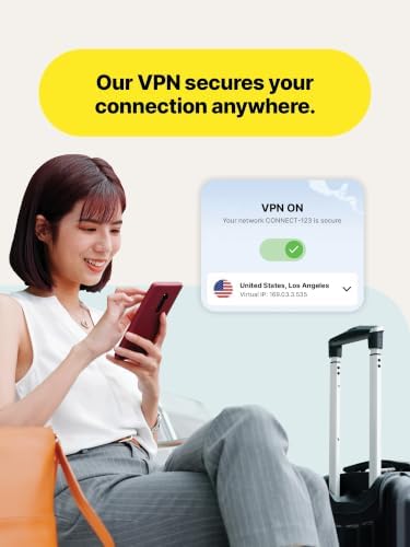 Norton 360 Premium antivirus software for 10 devices, auto-renews, digital download, with software box and logo visible.