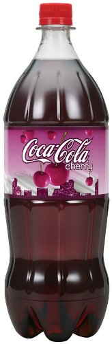 Coca-Cola Cherry soda soft drink cans, 12 fl oz, 12-pack, featuring red cans with Coca-Cola logo and cherry imagery
