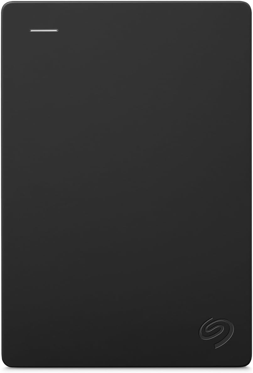 Seagate Portable 1TB external hard drive in black, USB 3.0, for PC, Mac, PlayStation, Xbox, with rescue service from BACKUPMYFILESNOW®.