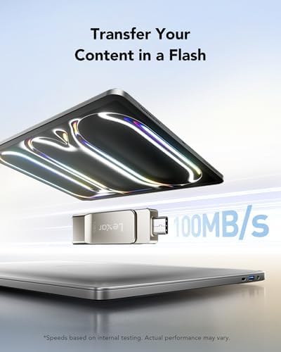 Lexar D40E 128GB USB 3.2 Gen 1 Type-C flash drive in champagne silver, showing the sleek design and USB connector.