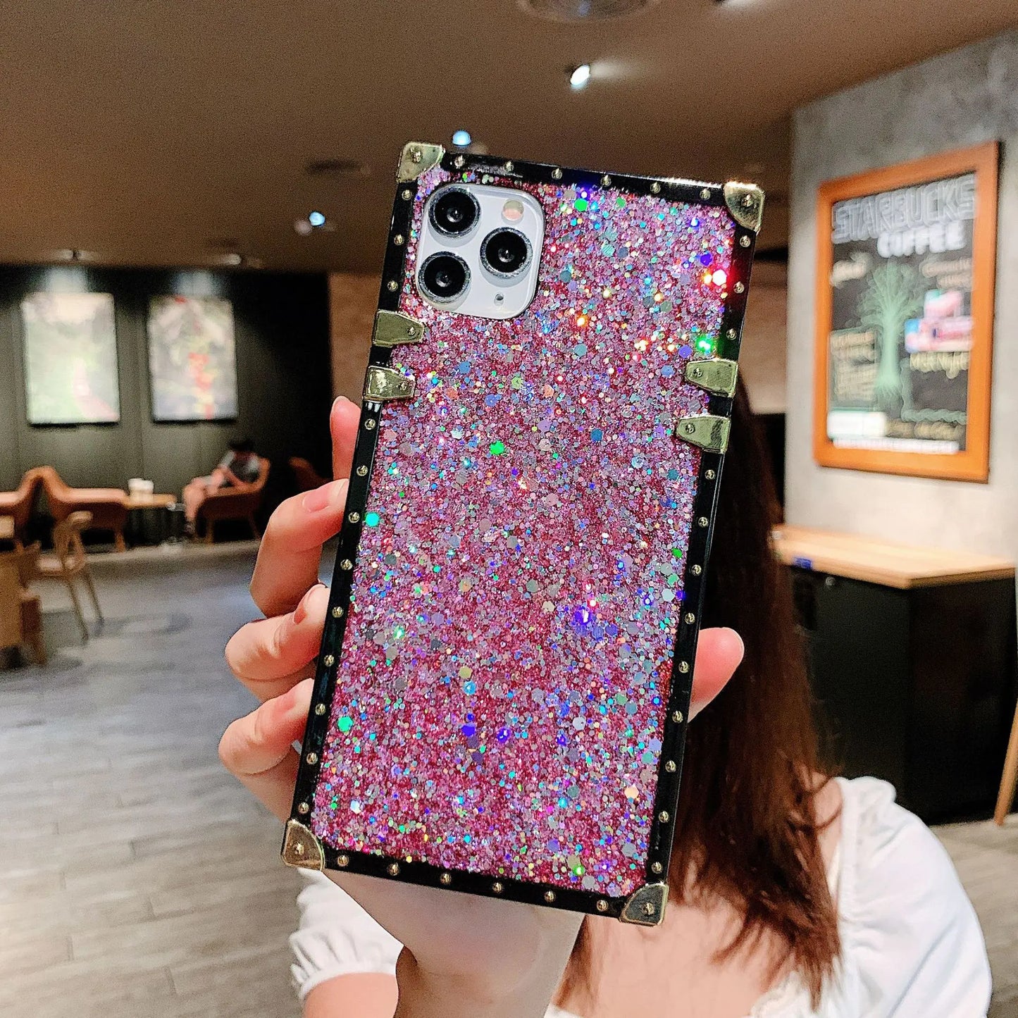 Epoxy Glitter Sequin Phone Case for Samsung S20 & A Series
