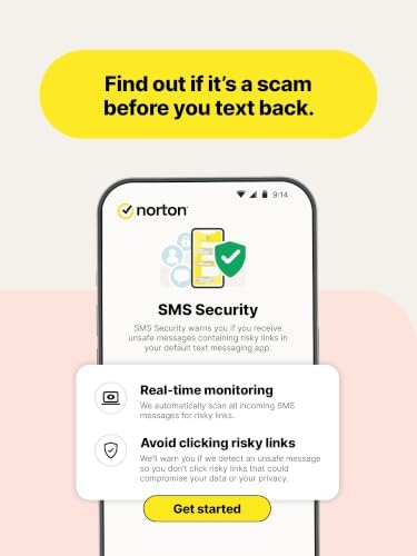 Norton 360 Premium antivirus software for 10 devices with auto-renew, digital download, showing software interface on screen.