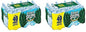Poland Spring half-pint natural spring water bottles in a 12-pack, featuring clear bottles with blue caps and Poland Spring branding.