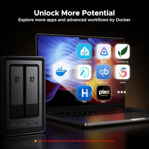UGREEN NAS DXP2800 2-bay network attached storage device for home, remote work, and creative professionals.