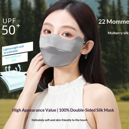 Silk sun-protective UV-blocking breathable face mask by My Store