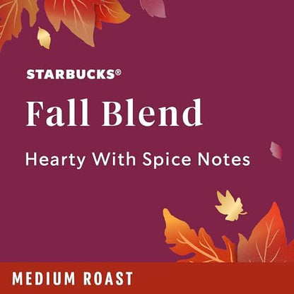 Starbucks K-Cup coffee pods in fall bundle with medium roast, naturally flavored Arabica coffee for Keurig brewers, 3 boxes, 30 pods