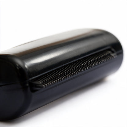 Pet grooming comb by BACKUPMYFILESNOW® with fine and coarse teeth for detangling and grooming cats and dogs.