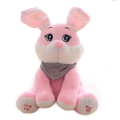 Colorful singing elephant plush toy for kids by BACKUPMYFILESNOW®, featuring a friendly elephant design and soft fabric.