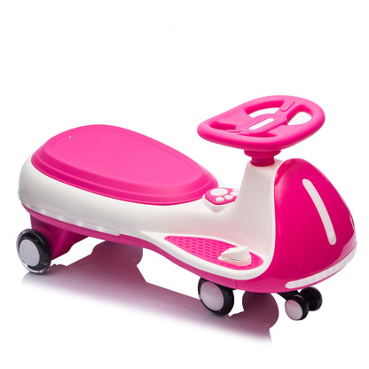 12V electric wiggle ride-on car by GBruno Store with dual motors, LED lights, and a colorful, child-friendly design.