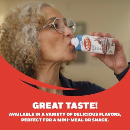 BOOST Plus Very Vanilla protein drink, ready-to-drink nutritional beverage in a 24-pack, featuring creamy vanilla flavor.