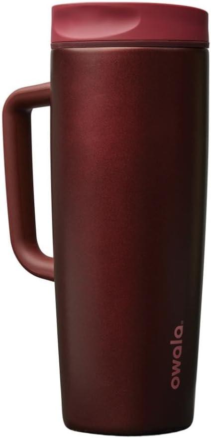 Generic SmoothSip Slider Insulated Stainless Steel Coffee Tumbler, Reusable Iced Coffee Cup, Hot Coffee Travel Mug, BPA Free 12 oz, Vanilla Bean.