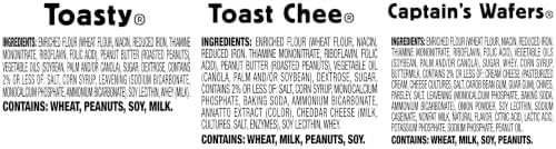 Assorted Lance sandwich crackers in a variety pack, showing multiple cracker sandwiches with different fillings on the box.
