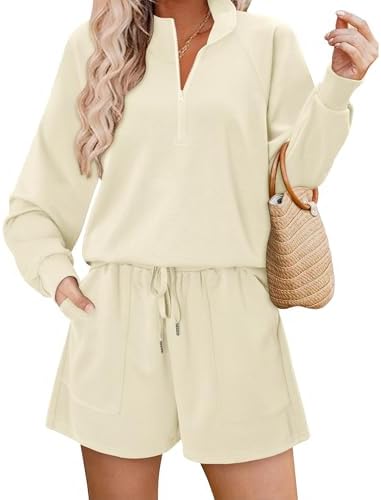 KISSMODA women's lounge set with matching sweatpants and crop top, perfect for casual wear and relaxing at home.