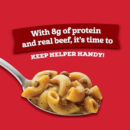 Hamburger Helper beef microwave pasta cup, 2 oz, ready in 4 minutes, quick meal for busy families, no artificial flavors, 6-pack