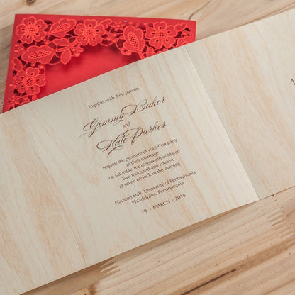 Personalized custom invitation card with elegant design and customizable text