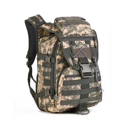 Outdoor backpack by My Store, black design with adjustable shoulder straps and multiple zippered compartments