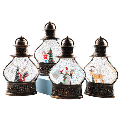 Christmas decorations snowflake crystal ball ornament displayed for holiday décor