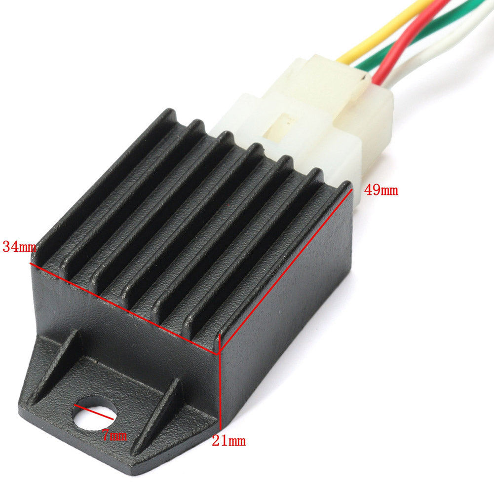 Off-road motorcycle wiring harness assembly with CDI ignition and ignition coil