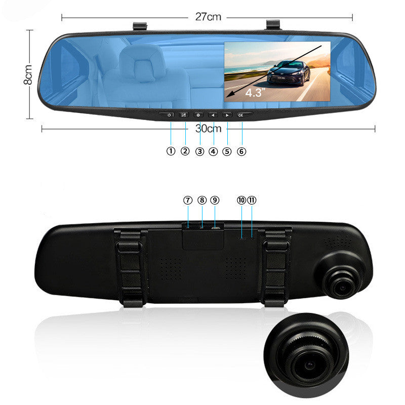 My Store driving recorder dash camera front view with compact black design
