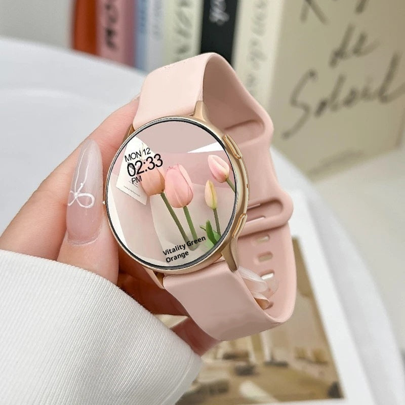 Women's multifunction sports smart watch bracelet, black digital display with activity tracking features