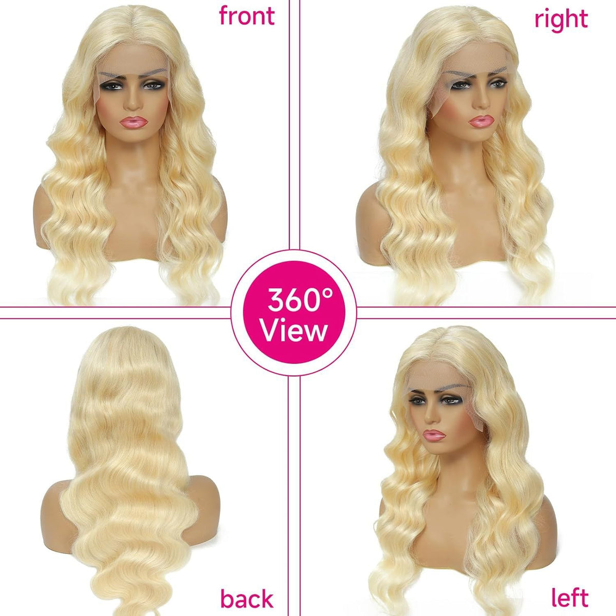 Women's front lace synthetic wig by My Store, shown from the front with a natural-looking hairline