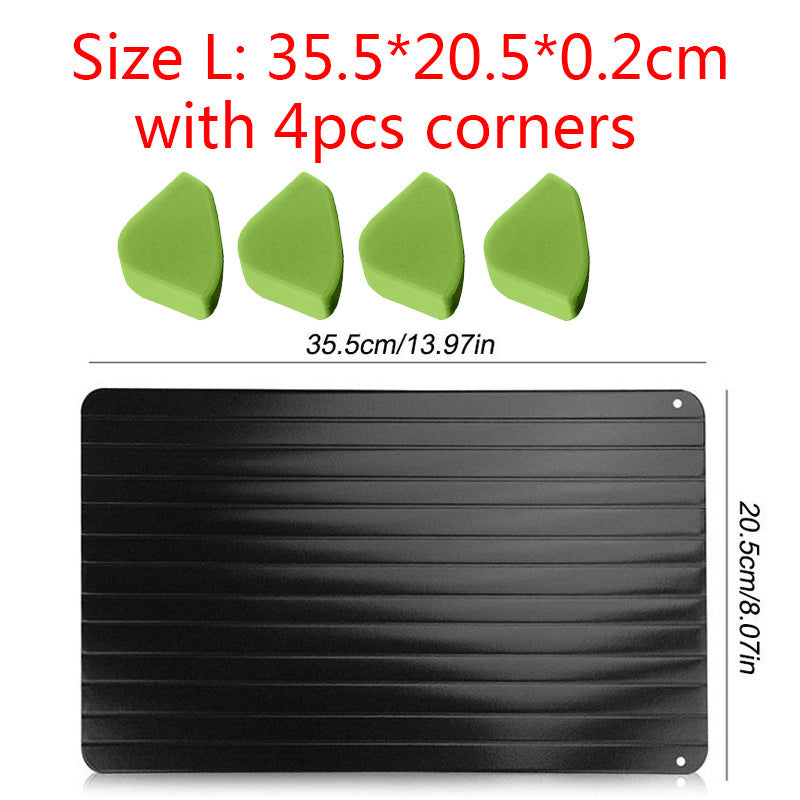Fast defrosting aluminum tray thaw plate for kitchen food thawing