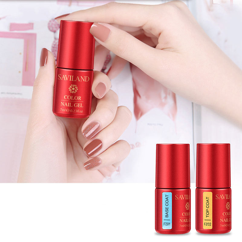 Transparent phototherapy glue bottle for nail extensions, clear adhesive product image