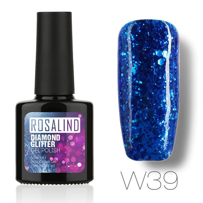 Nail Diamond nail gel in a clear jar, showing the gel product and branded label