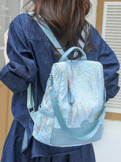 Women's lightweight fashionable multifunctional backpack in a versatile everyday design