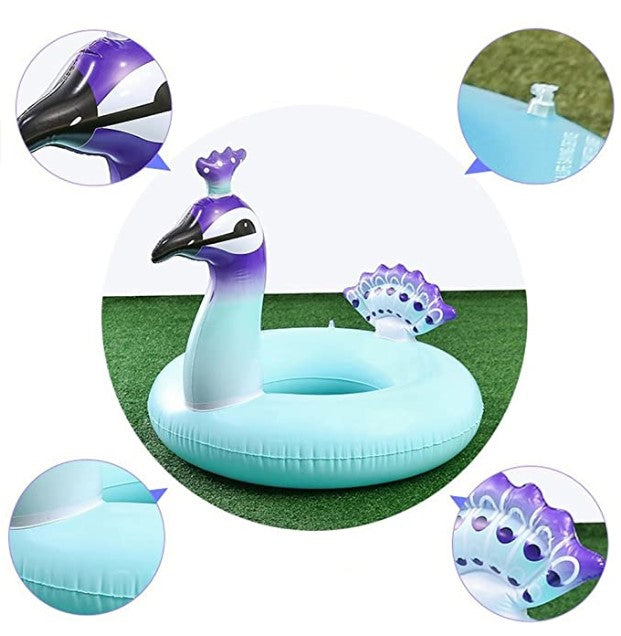 Inflatable swimming ring by My Store, shown in a colorful circular design