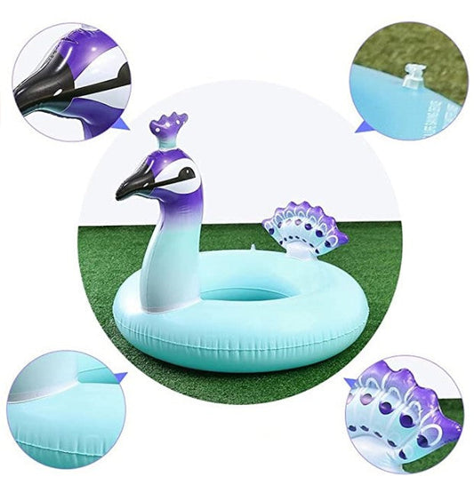 Inflatable swimming ring by My Store, shown in a colorful circular design