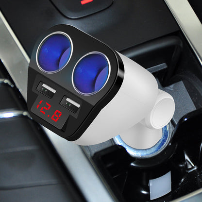 Car charger cigarette lighter adapter, compact black design by My Store