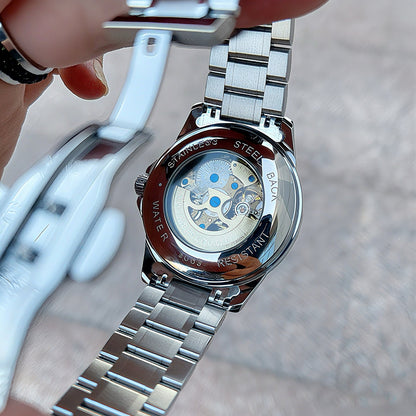 VAN GOGH men's mechanical movement watch with classic analog dial and visible mechanical details