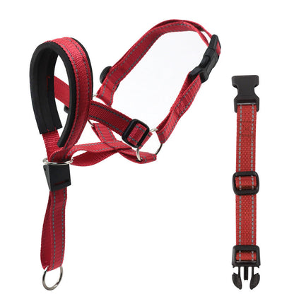 Anti-barking anti-bite explosion-proof pet nylon muzzle, Type 4 - side view